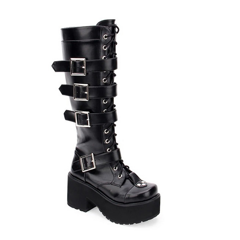 Gothic Boost Gothic Platform Boots for Women - Edgy, Stylish Footwear