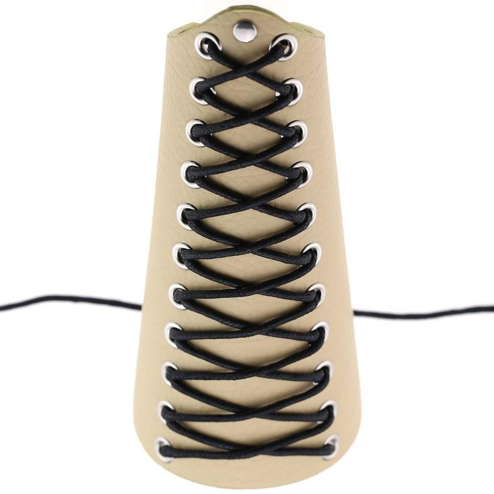 Stylish punk lace-up PU leather bracelet with black laces and silver rivets, perfect unisex accessory for edgy outfits.