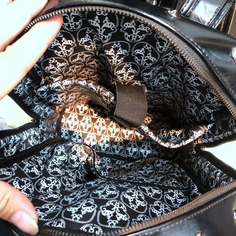 Punk Motorcycle Backpack With 3D Skull Head / Unisex Original Leather Backpack - HARD'N'HEAVY