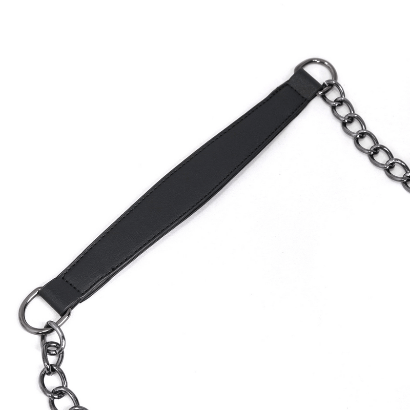 Punk Pentagon Crossbody Bag / Gothic Stylish Black Handbag for Women