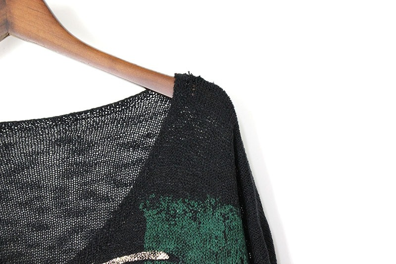 Punk Rock Fashion V-neck Sweater / Women's Full Sleeve Tops / Streetwear Outwear - HARD'N'HEAVY