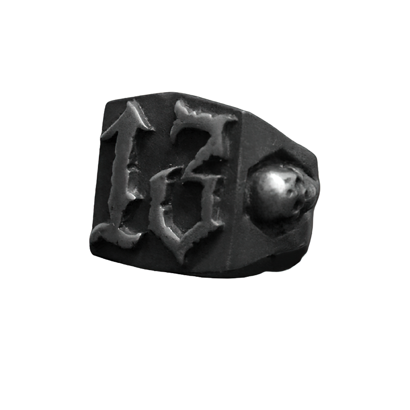 Punk rock Ring for Men And Women / Retro Gothic Ring with Number 13 - HARD'N'HEAVY