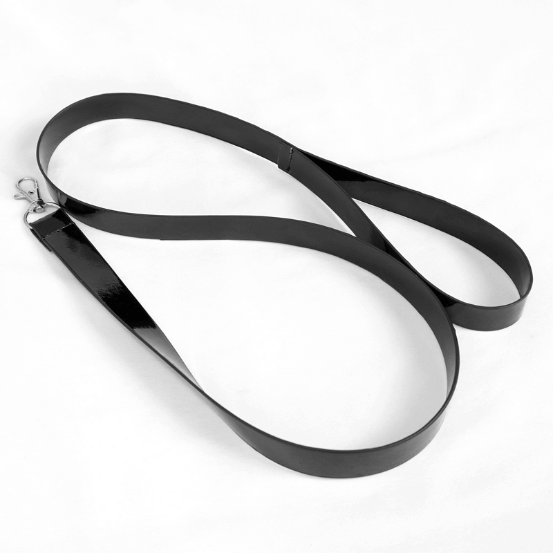 Black detachable long belt for punk mesh bodysuit, adding stylish flair and adjustable fit.