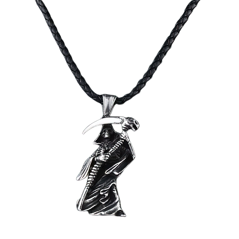 Gothic stainless steel pendant of a soldier devil skull, perfect for edgy women's jewelry. Stylish and bold accessory.