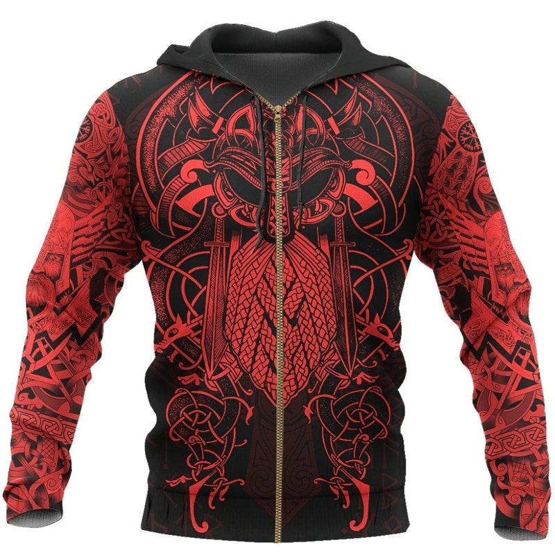 Raven Vikings 3D Printed Hoodie for Men and Women / Fashion Unisex Casual Top - HARD'N'HEAVY
