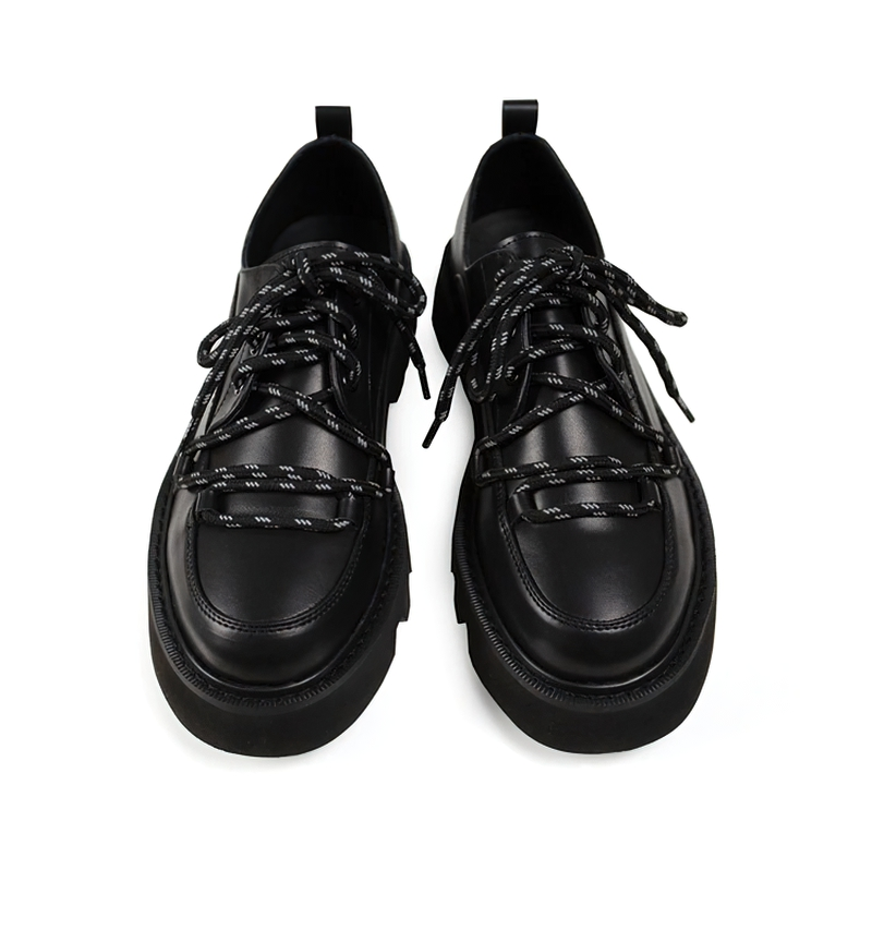 Reflective Shoes For Men Of Thick Heel Flatforms / Stylish Casual Footwear - HARD'N'HEAVY