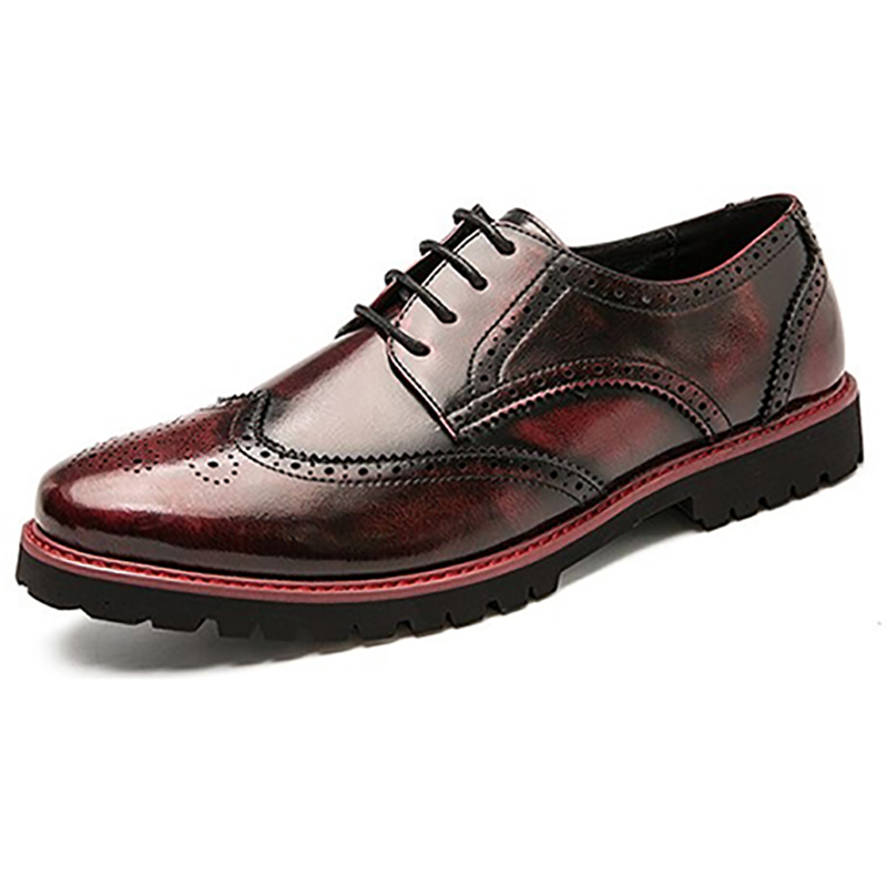 Retro Leather Men's Shoes on Lace-up / Casual Shoes British Style Oxfords For Male - HARD'N'HEAVY