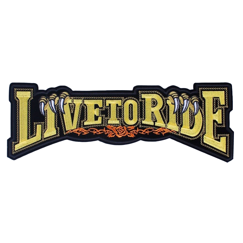 Ride or Die Print Iron-On Patches For Jackets / Large Embroidered Biker Patches For Clothes - HARD'N'HEAVY