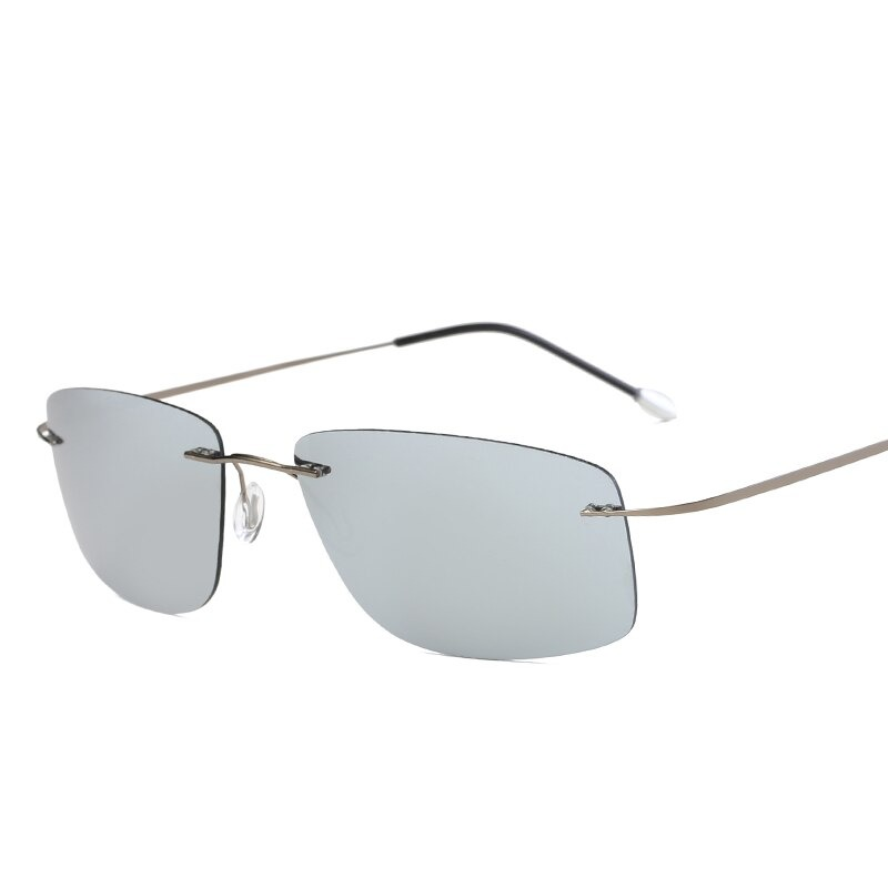 Rimless Polarized Light Sunglasses / Stylish Steampunk Glasses for Men & Women - HARD'N'HEAVY
