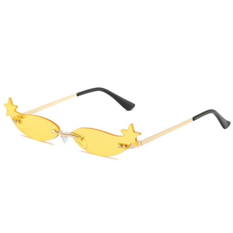Rimless Sunglasses for Women and Men / Luxury Trending Narrow Sun Glasses - HARD'N'HEAVY