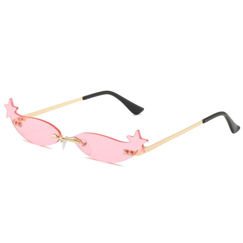 Rimless Sunglasses for Women and Men / Luxury Trending Narrow Sun Glasses - HARD'N'HEAVY