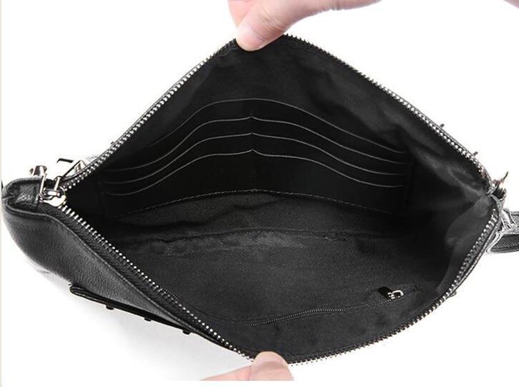 Rivets Handbag Skull Clutch Envelope Alternative Purse Bag for Girls Shoulder Bag Women-Bag - HARD'N'HEAVY