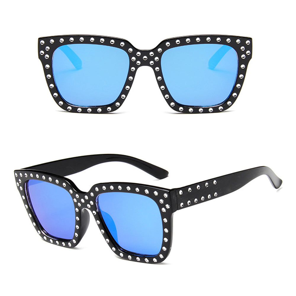 Rock Fashion Women's Diamond Glasses / Luxury Twinkle Sunglasses / Vintage Square Shades for Women - HARD'N'HEAVY