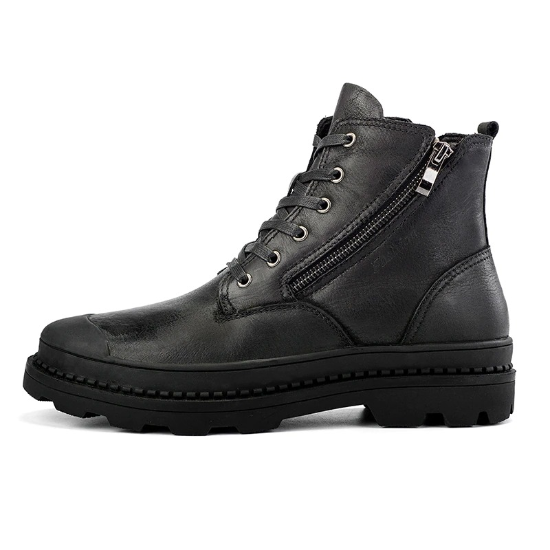 Rock Style Boots For Men / Fashion Ankle Boots / Mens Footwear Of Genuine Leather - HARD'N'HEAVY