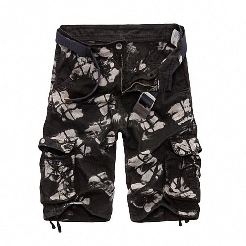 Rock Style Military Shorts / Urban style mens punk clothing