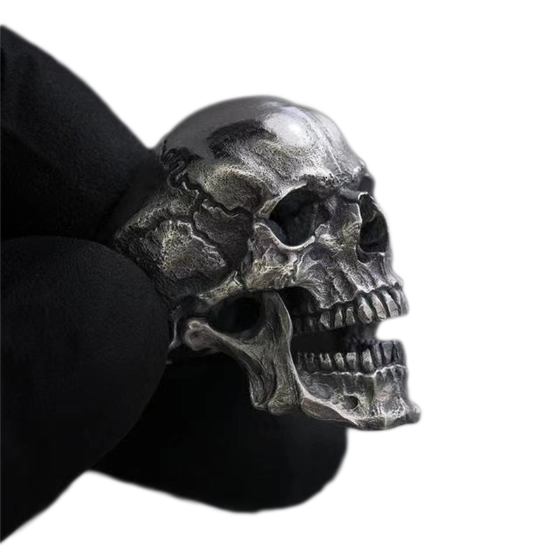 Rock Style Skull Rings for Men / Vintage Stainless Steel Jewelry - HARD'N'HEAVY