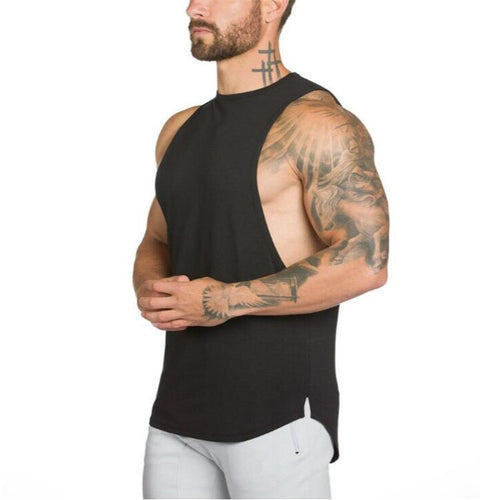 Camiseta sin mangas estilo rock Camiseta deportiva para hombre Gimnasio / Ropa de moda alternativa