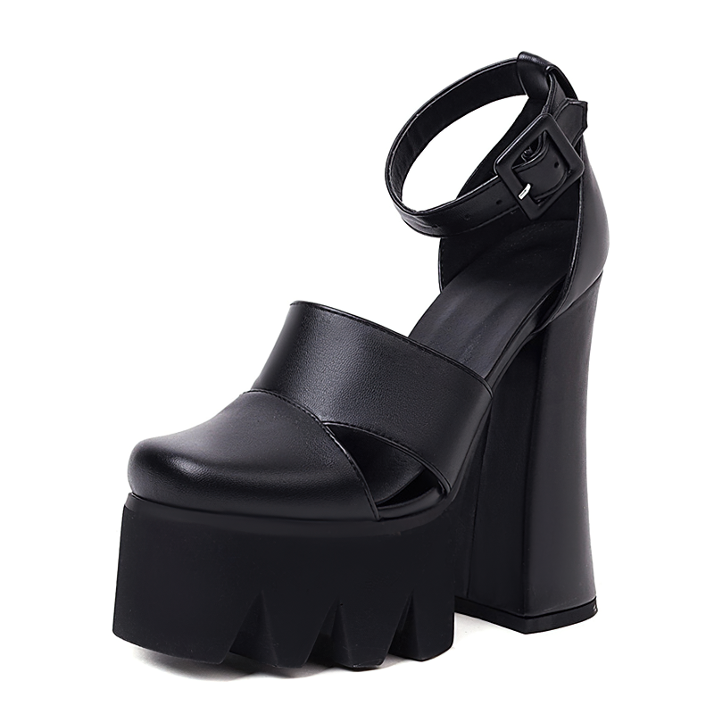 Rock Style Women's Platform Sandals / Sexy High Heels Ankle Strap Shoes - HARD'N'HEAVY