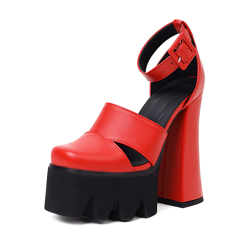 Rock Style Women's Platform Sandals / Sexy High Heels Ankle Strap Shoes - HARD'N'HEAVY