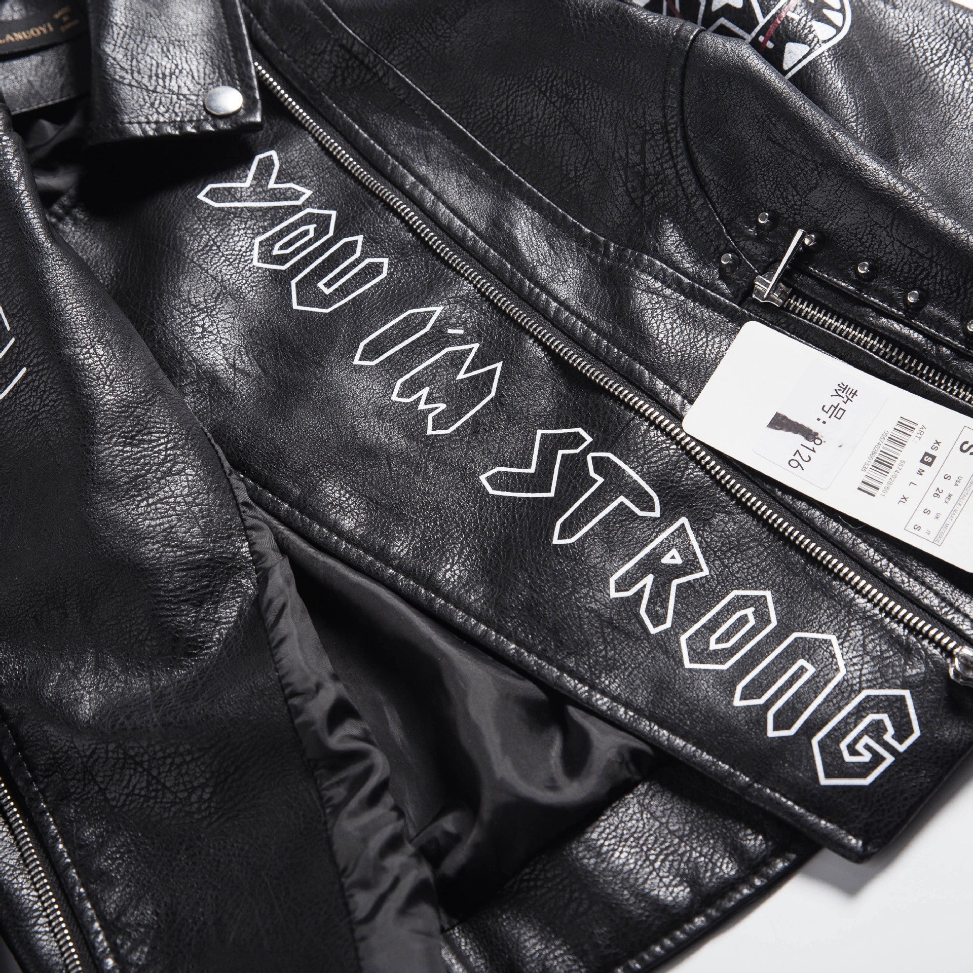 Rocker Girl Outfit / Faux Soft Leather Motorcycle Jacket - HARD'N'HEAVY