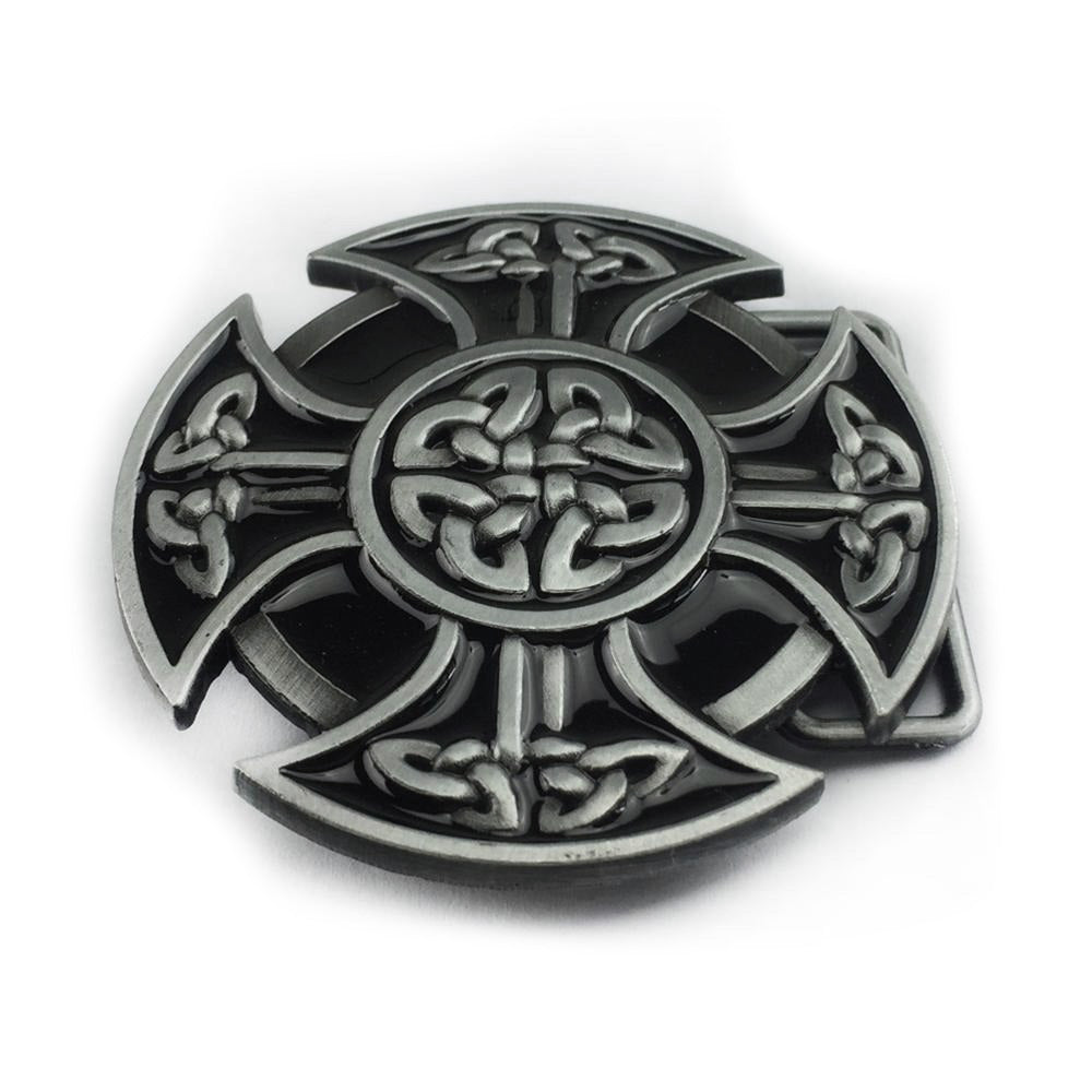 Round Celtic Cross Knot Belt Buckle For Men and Women / Alternative Fashion Accessories - HARD'N'HEAVY