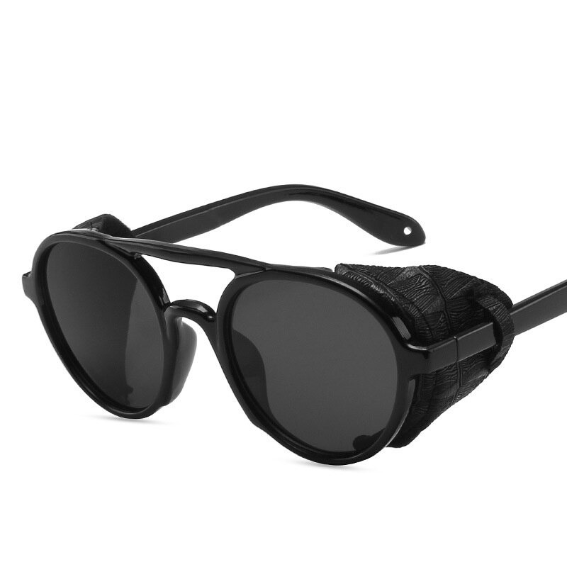 Round Steampunk Sunglasses for Men and Women / Vintage Glasses with Plastic Frame - HARD'N'HEAVY