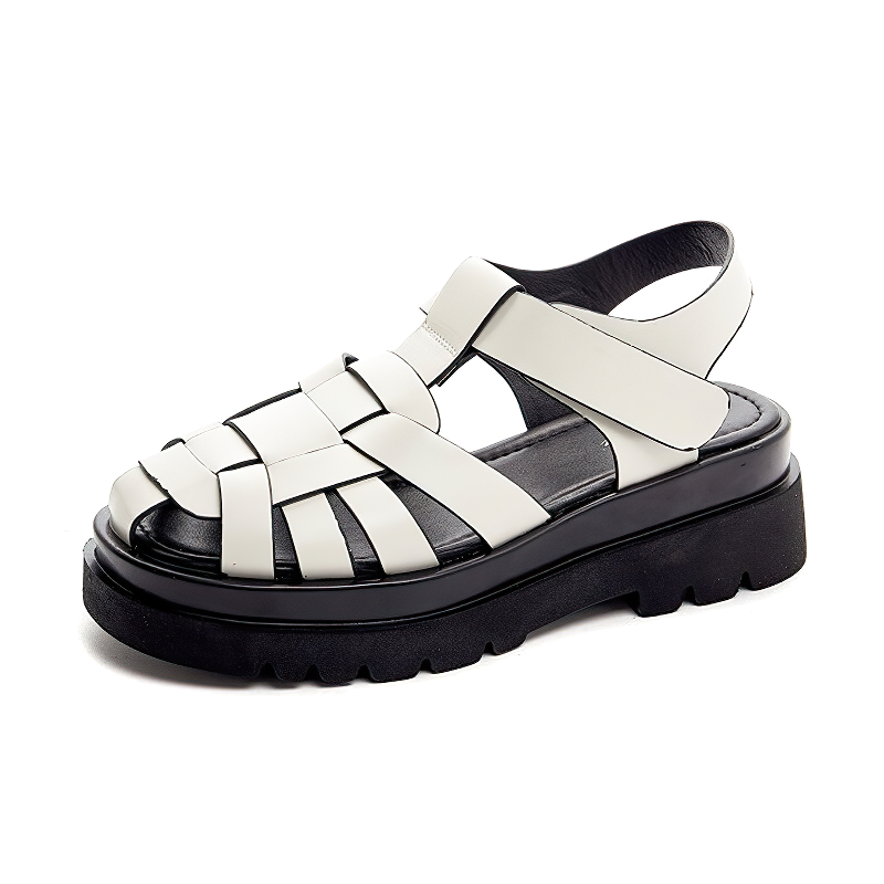 Round Toe Women's Sandals / Summer Platform Female Footwear - HARD'N'HEAVY