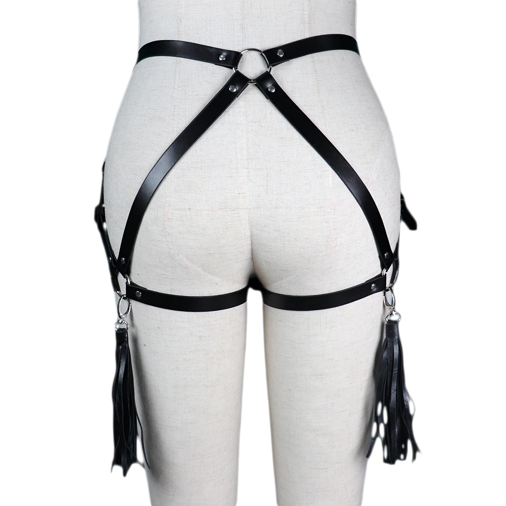 Sexy Gothic Harness for Woman / Erotic Bondage Garter Belt for Legs - HARD'N'HEAVY