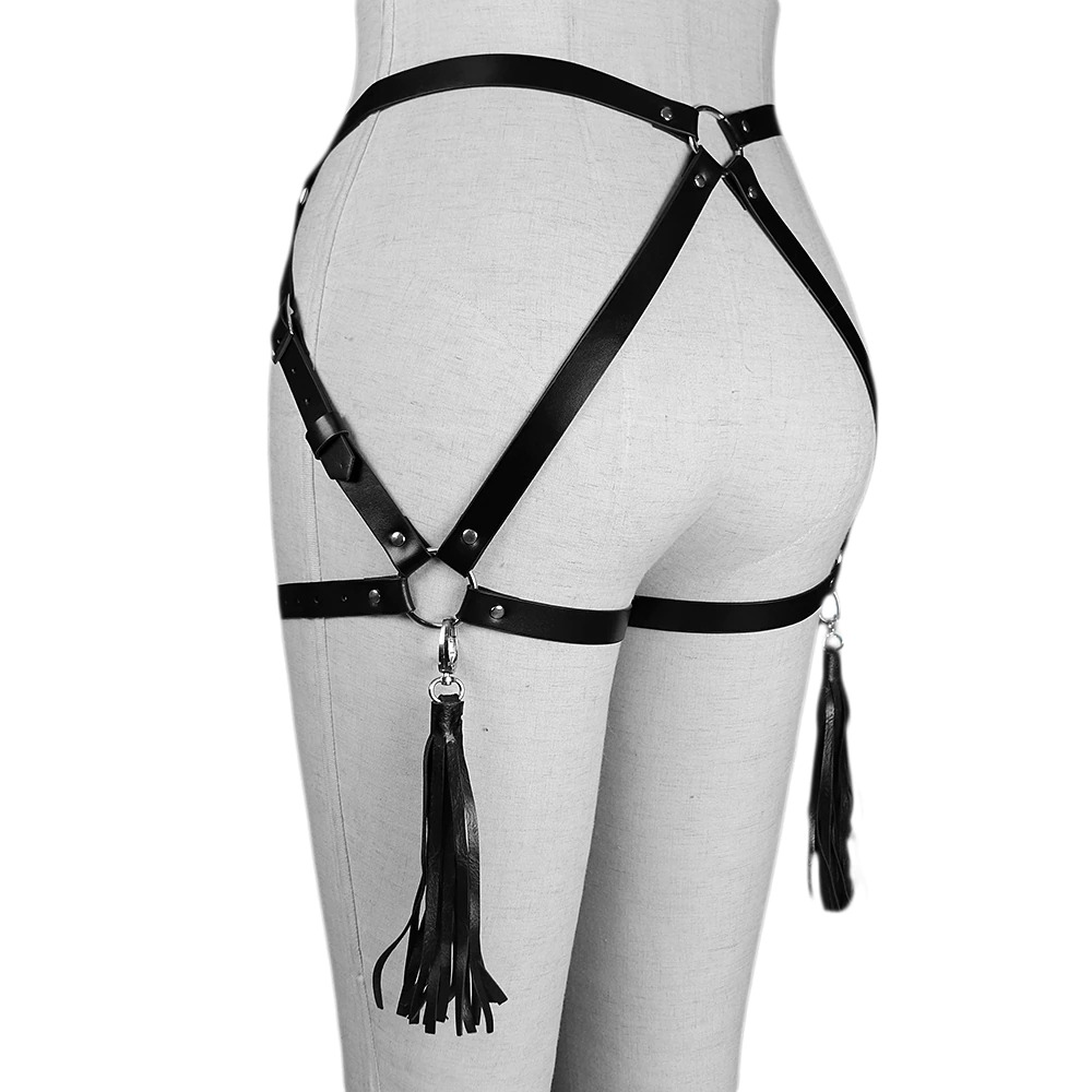 Sexy Gothic Harness for Woman / Erotic Bondage Garter Belt for Legs - HARD'N'HEAVY