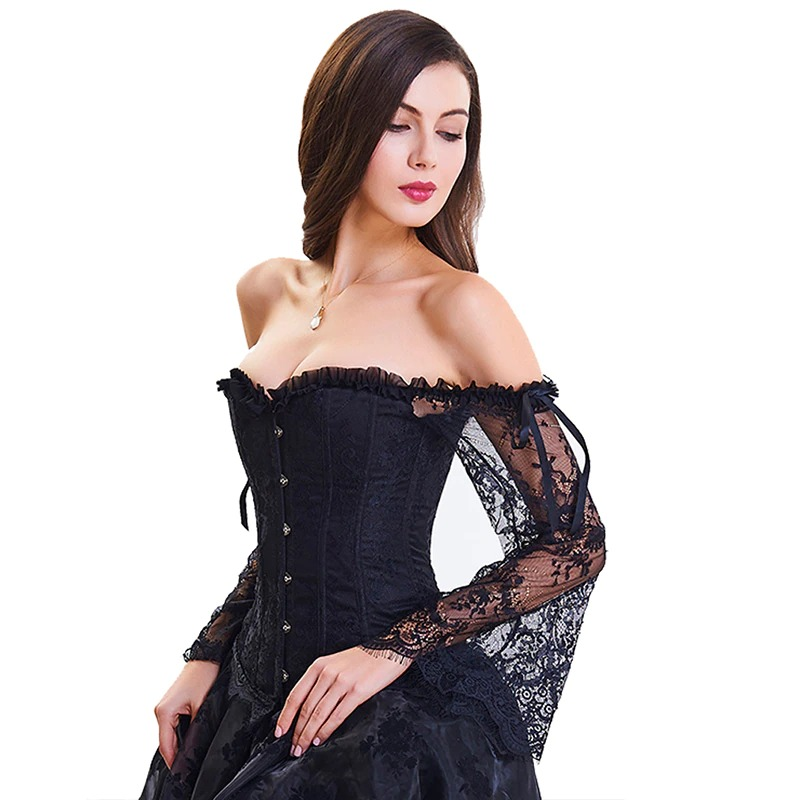 Sexy Lace Women's Corset / Victoriano Steampunk Bustiers Tops / Gothic Ladies Clothes - HARD'N'HEAVY
