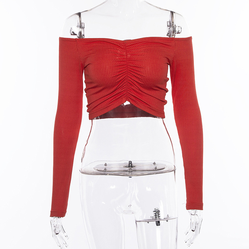 CLEARANCE / Sexy Long Sleeve Crop Top in Rave Outfits / Women's Black - HARD'N'HEAVY