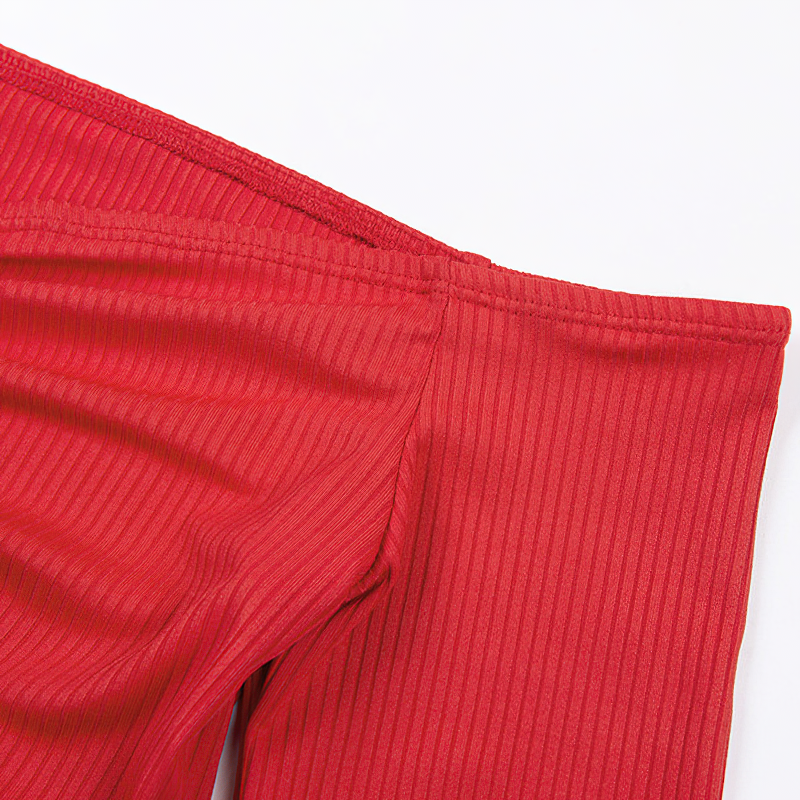 CLEARANCE / Sexy Long Sleeve Crop Top in Rave Outfits / Women's Black - HARD'N'HEAVY