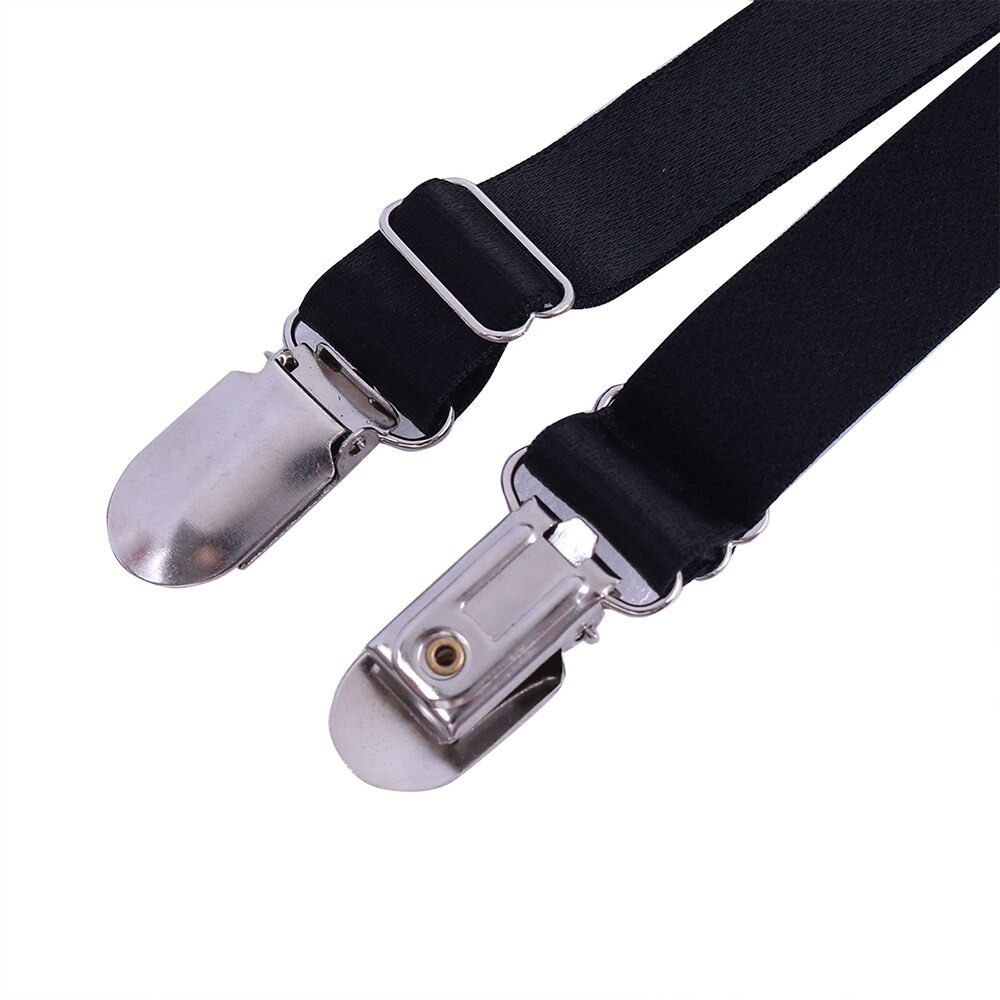 Close-up of high-quality black suspender clips, perfect for enhancing your stylish and erotic outfit.