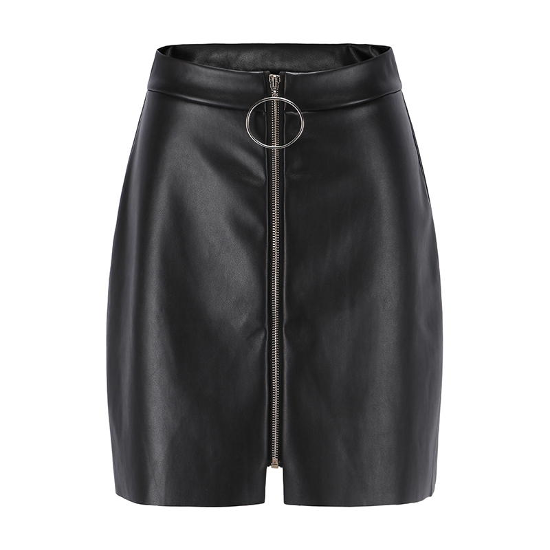Sexy Women's Rock Style Skirt / High Waisted Skirts For Girls / Female Zipper Short Skirt - HARD'N'HEAVY