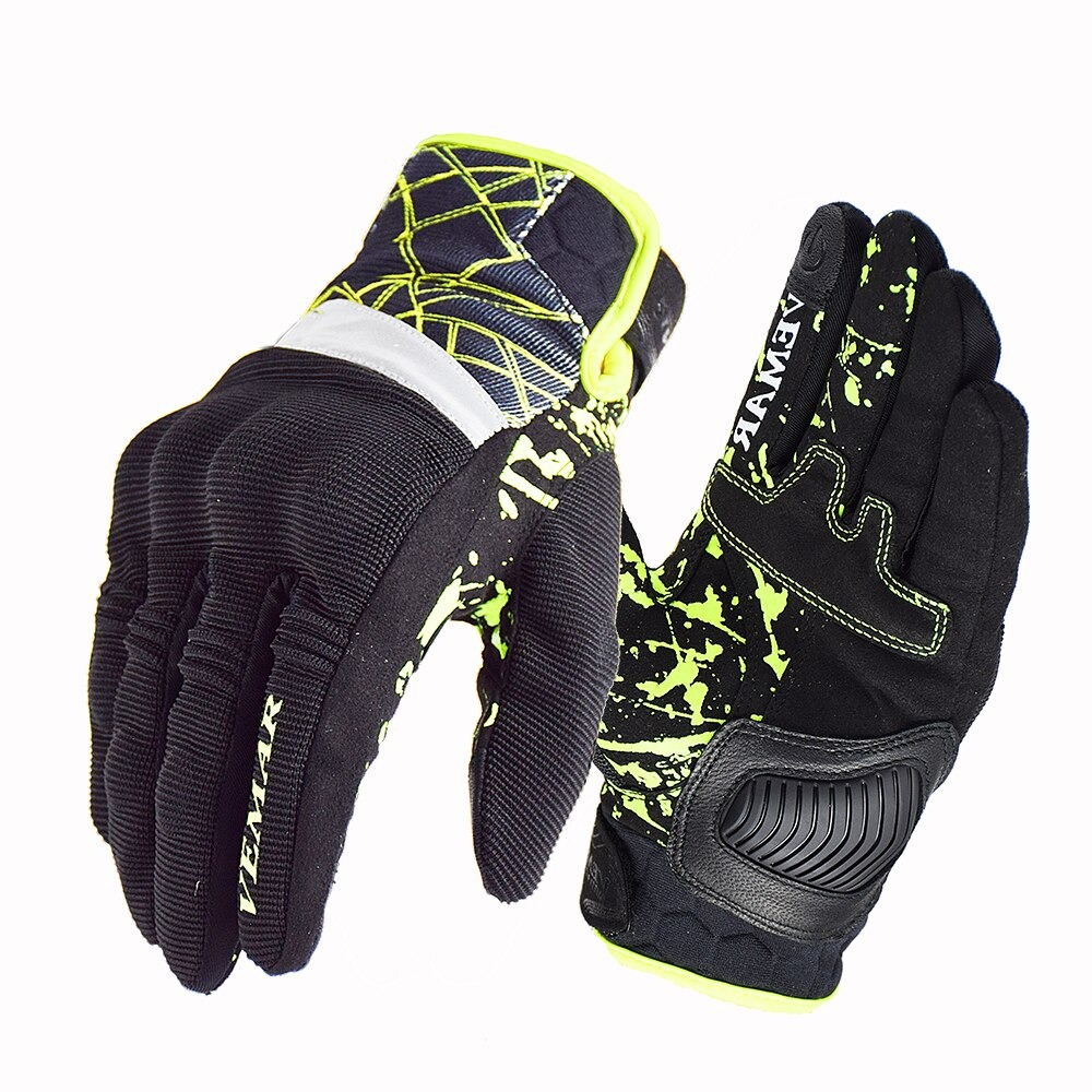 Shockproof Motorcycle Gloves in Rock Style / Unisex Gloves with Finger for Touch Screen - HARD'N'HEAVY