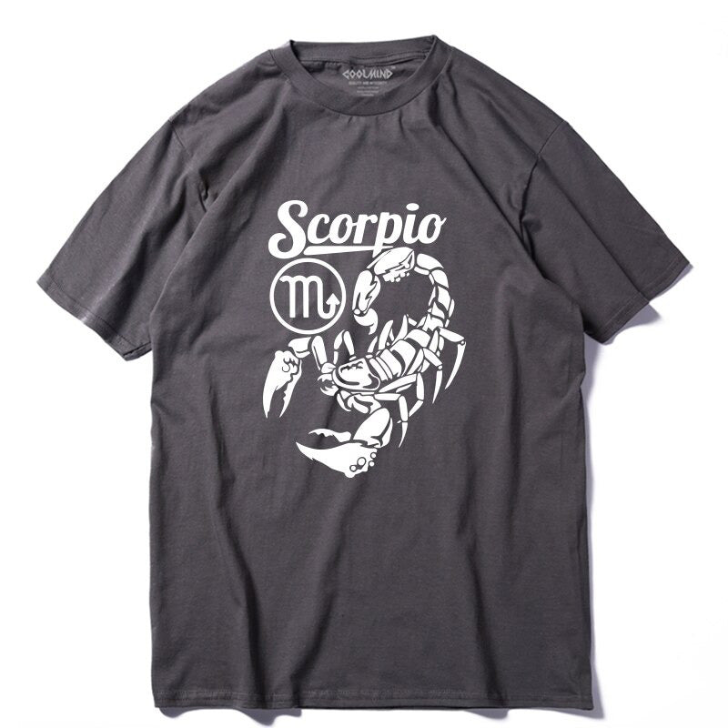 Short sleeve Scorpio print T-Shirts / Womens graphic tees / Zodiac cool t shirts - HARD'N'HEAVY