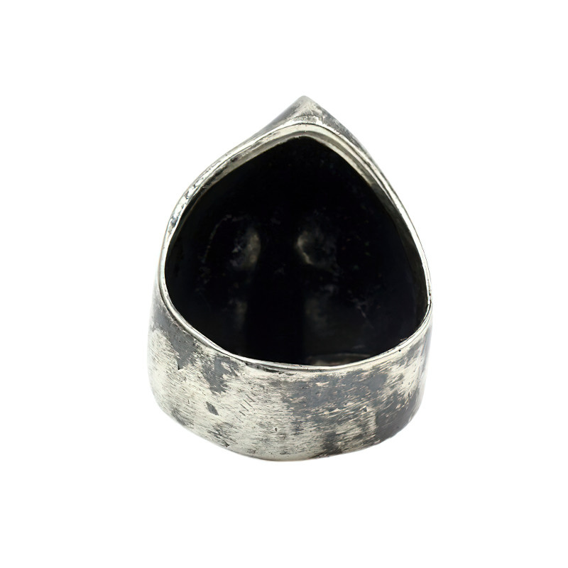 Skeleton Sterling Silver Rings / Unisex Skull Jewelry / Vintage Rock Style Ring - HARD'N'HEAVY