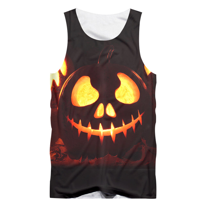 Skull Death Tank Top Summer Lion 3D Singlets Vest Punk Gothic Shirts Sleeveless Rock Style - HARD'N'HEAVY