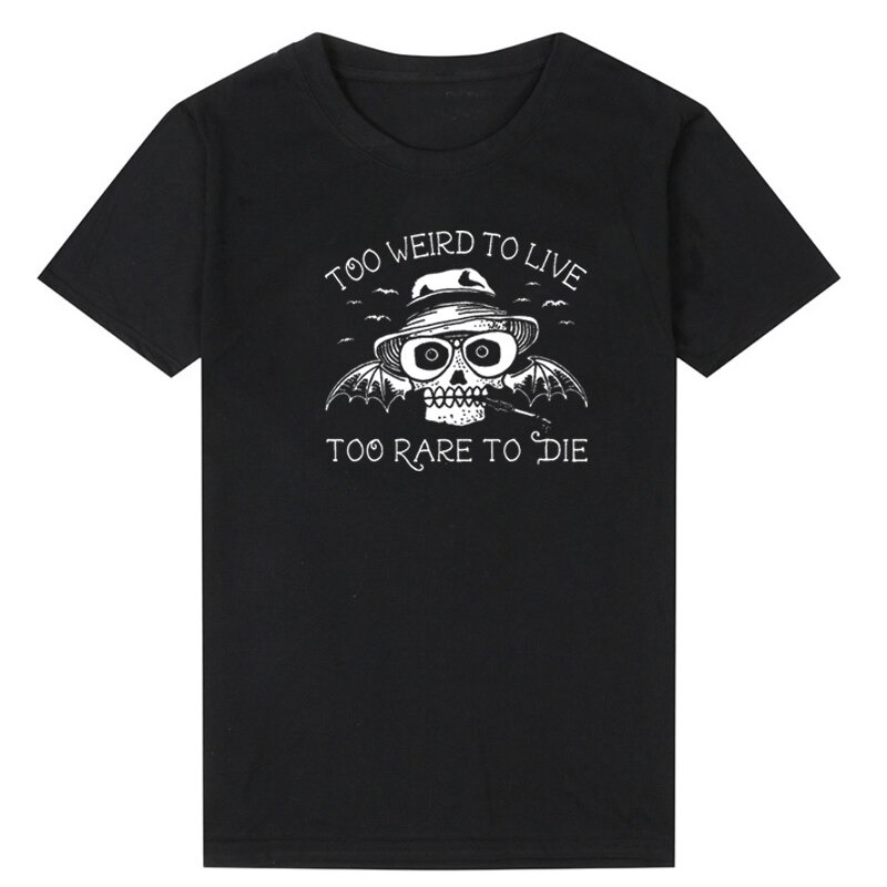 Skull Funny Women Graphic T-Shirts / Female Short Sleeve T-Shirt in Gothic Style - HARD'N'HEAVY