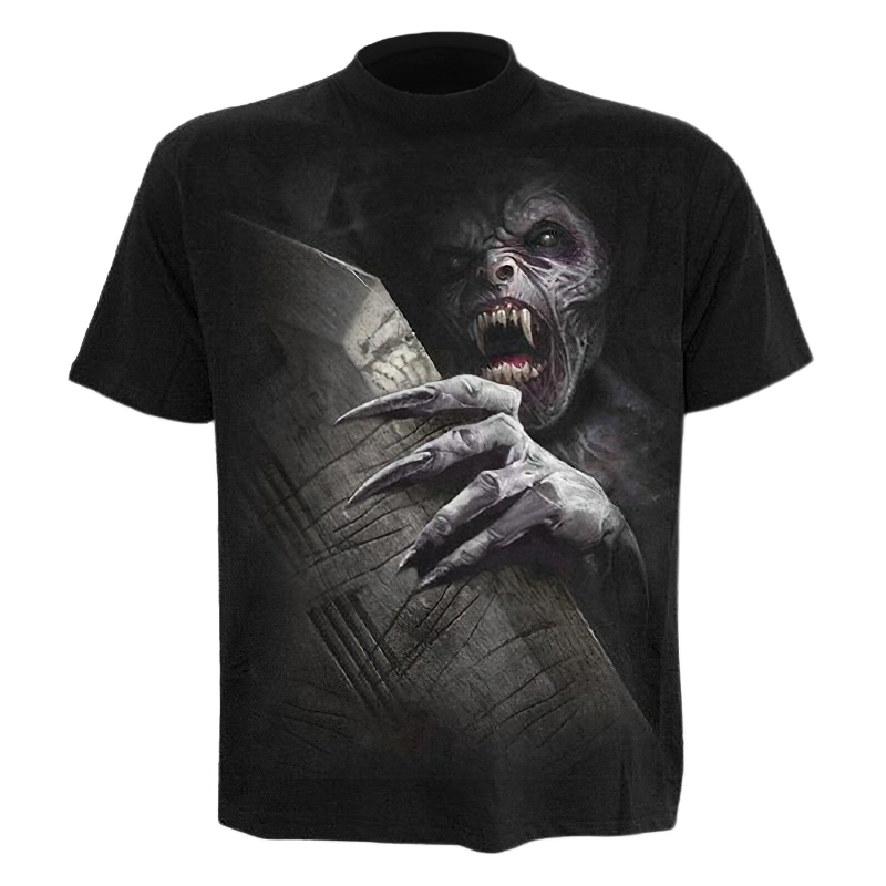 Skull Reaper Printed Tees in Rock Style / 3D Print T-shirt for Men and Women / Short Sleeve Tops #15 - HARD'N'HEAVY