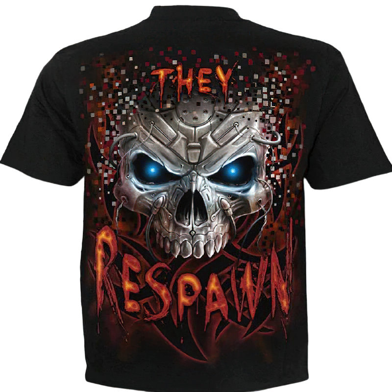 Skull Reaper Printed Tees in Rock Style / 3D Print T-shirt for Men and Women / Short Sleeve Tops #5 - HARD'N'HEAVY