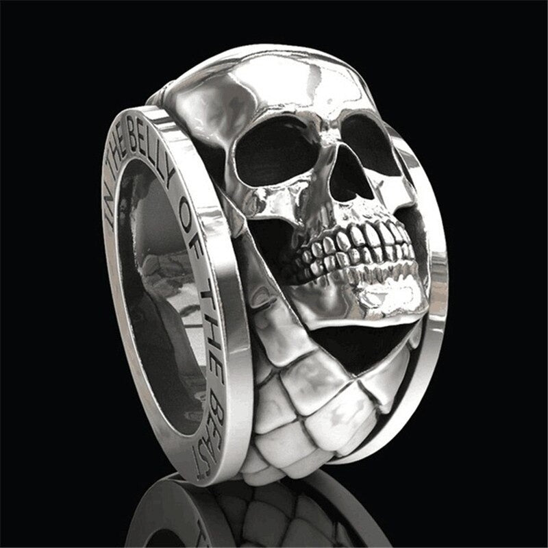 Skull Ring Punk Gothic Engagement Jewelry / Rings Size 6-13 / Gothic Jewelry - HARD'N'HEAVY