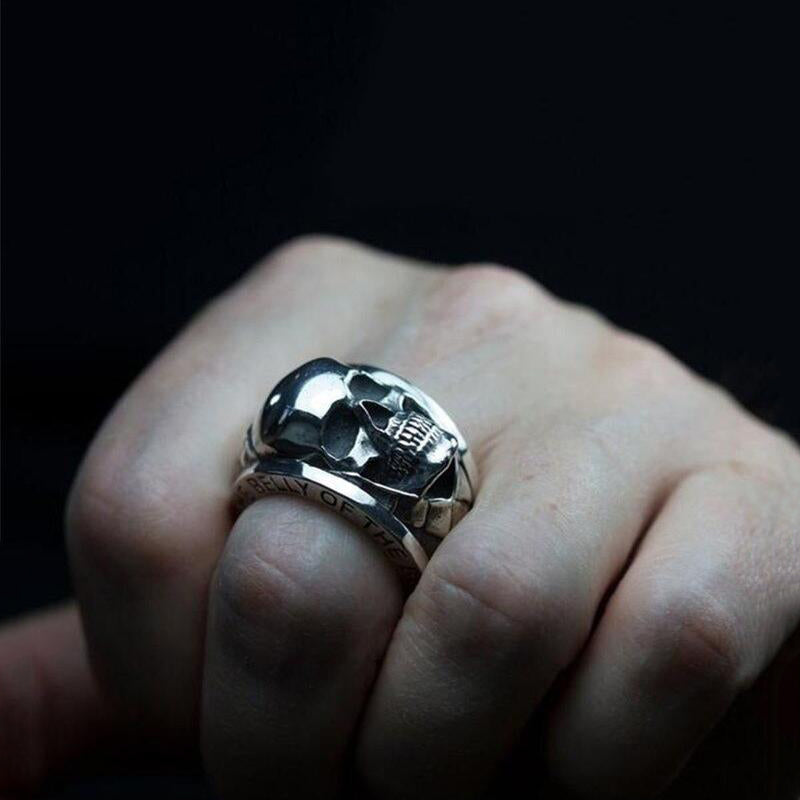Skull Ring Punk Gothic Engagement Jewelry / Rings Size 6-13 / Gothic Jewelry - HARD'N'HEAVY