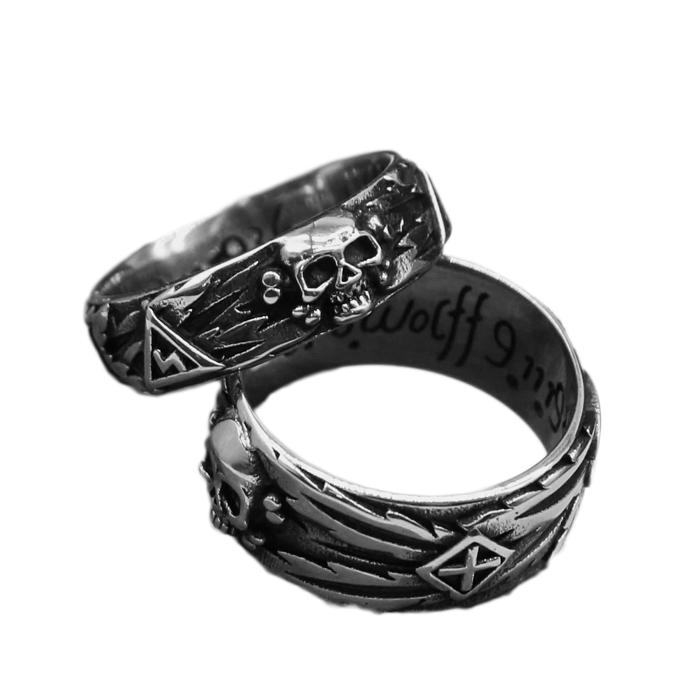 Skull Rings in Two Variants / Rock Vintage Jewelry / Stainless Steel Punk Ring - HARD'N'HEAVY