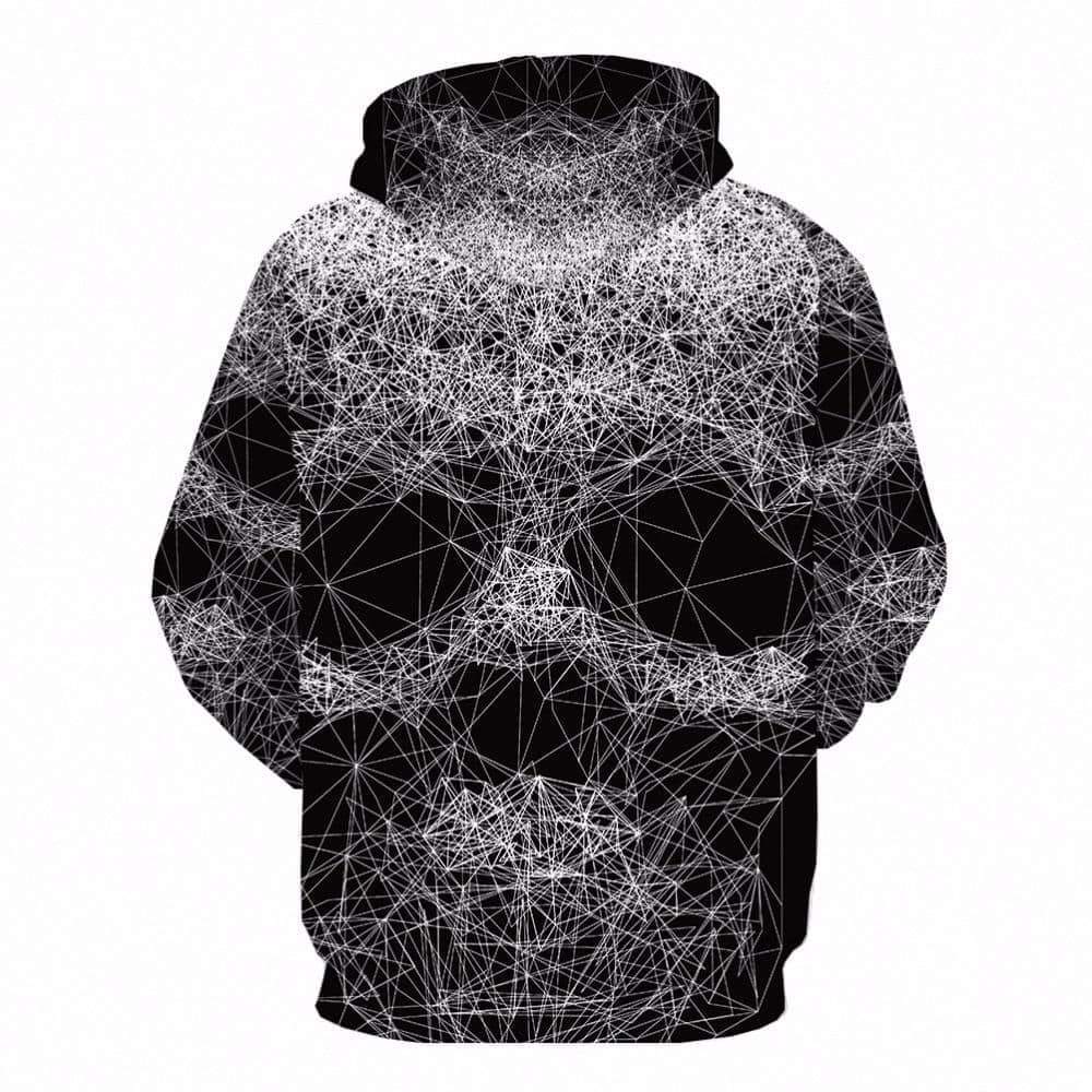 Skull Snake Hoodie Men Streetwear 3D Printed in Alternative Fashion Sweatshirt Animal Clothing - HARD'N'HEAVY