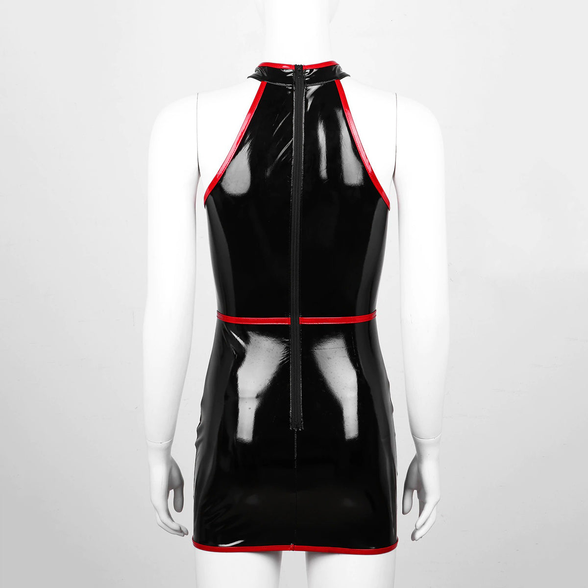 Slim Fit Bodycon Dress for Pole Dance / Women's Wetlook Sleeveless Dress in Alternative Apparel - HARD'N'HEAVY