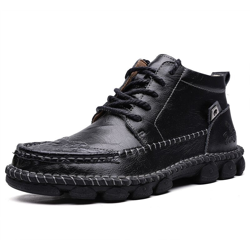 Split Leather Classic Men's  Boots / Comfort Waterproof Shoes For Men - HARD'N'HEAVY