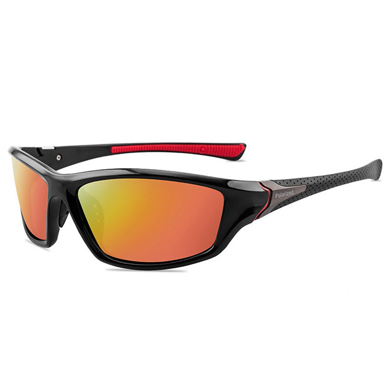 Sport polarized sunglasses for men and women, stylish UV400 eyewear for outdoor activities and casual wear.