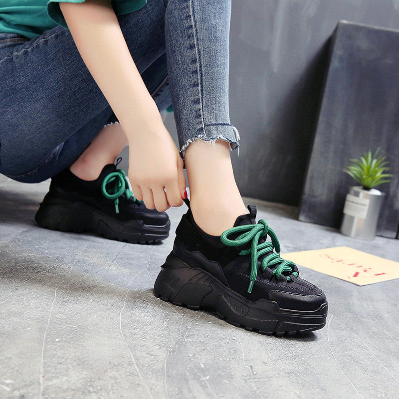 Sports Women's Running Shoes / Female Height Platform Sneakers - HARD'N'HEAVY