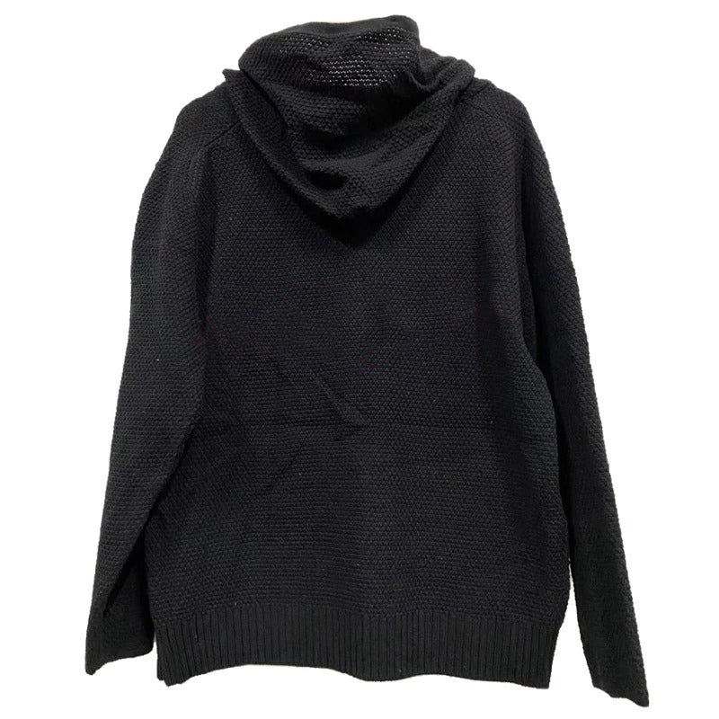 Spring-Winter Men's Hooded Sweaters / Zipper Full Sleeve Hooded Solid Knitwear Coat - HARD'N'HEAVY